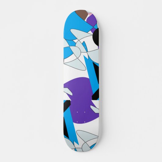 Vintage abstrakte Kunst Skateboard (Vorne)
