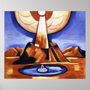 Vintage-Abstrakte Kunst von Marsden Hartley Yliast Poster