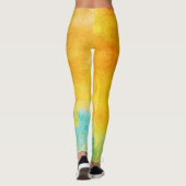 Vintage Abstrakte Malerei Leggings (Rückseite)