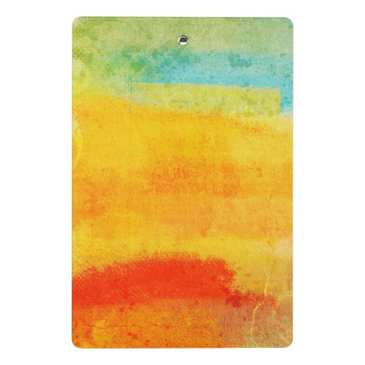 Vintage Abstrakte Malerei Mini Klemmbrett (Rückseite)