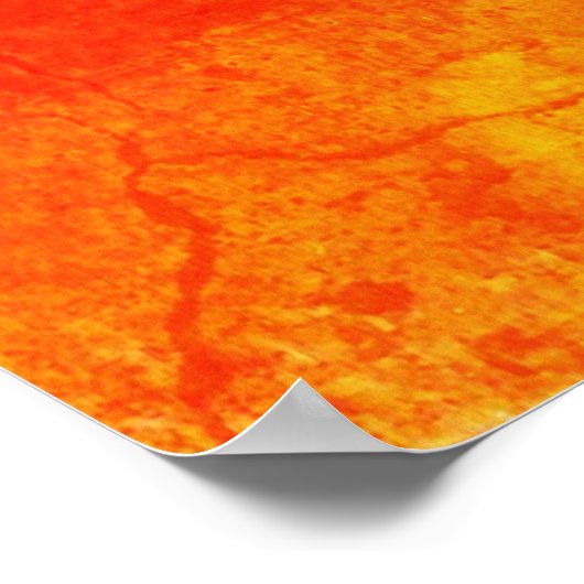 Vintage Abstrakte Malerei Poster (Ecke)