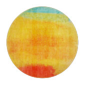 Vintage Abstrakte Malerei Schneidebrett (Vorderseite)