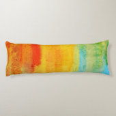 Vintage Abstrakte Malerei Seitenschläferkissen (Rückseite)