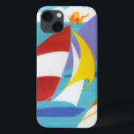 Vintage Abstrakte Segelboote im Wasser Case-Mate iPhone Hülle<br><div class="desc">Das ist ein Vintage Bild einer Gruppe von farbenfrohen und leuchtend abstrakten Segelbooten,  die in einem See segeln. Sehen Sie in meinem Shop Art by MAR nach,  um Produkte mit diesem Design zu kombinieren.</div>