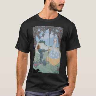 Vintage abstrakte Wüsten-Gitarre Surrealist T-Shirt