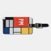 Vintage Abstrakte Zusammensetzung von Piet Mondria Gepäckanhänger (Vorderseite horizontal)