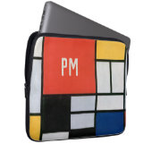 Vintage Abstrakte Zusammensetzung von Piet Mondria Laptopschutzhülle (Vorne Rechts)
