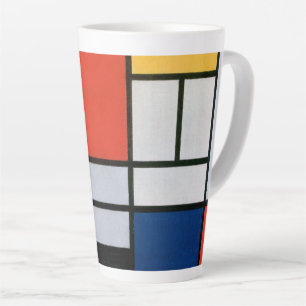 Vintage Abstrakte Zusammensetzung von Piet Mondria Milchtasse