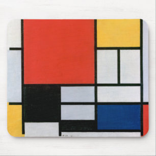 Vintage Abstrakte Zusammensetzung von Piet Mondria Mousepad