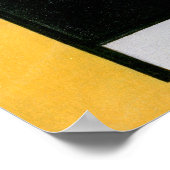 Vintage Abstrakte Zusammensetzung von Piet Mondria Poster (Ecke)