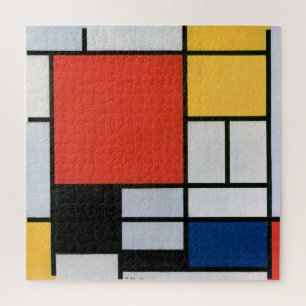 Vintage Abstrakte Zusammensetzung von Piet Mondria Puzzle