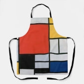 Vintage Abstrakte Zusammensetzung von Piet Mondria Schürze (Vorderseite)