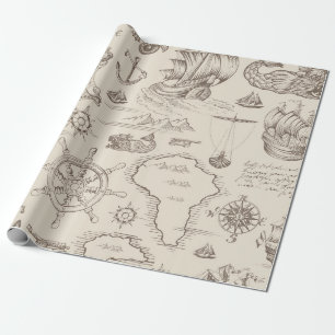 Vintage abstraktes nahtloses Muster zum Thema Geschenkpapier