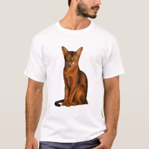 Vintage-Abyssinier-Katze-T-Shirt | Einzigartiger H