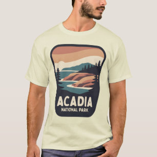 Vintage-Abzeichen des Acadia National Park Maine K T-Shirt