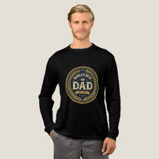 Vintage-Abzeichen-T-Shirt zum Vatertag 'Bester Vat Tri-Blend Shirt