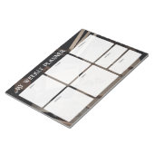 Vintage Academia Weekly Planner Notizblock (angewinkelt)