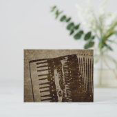 vintage accordion postkarte (Stehend Vorderseite)