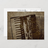 vintage accordion postkarte (Vorne/Hinten)