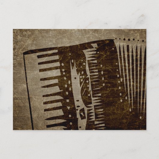 vintage accordion postkarte (Vorderseite)
