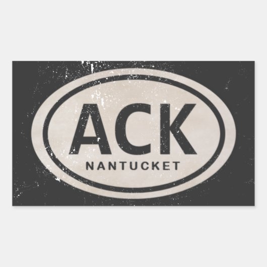 Vintage ACK Nantucket MA Beach Aufkleber (Vorderseite)