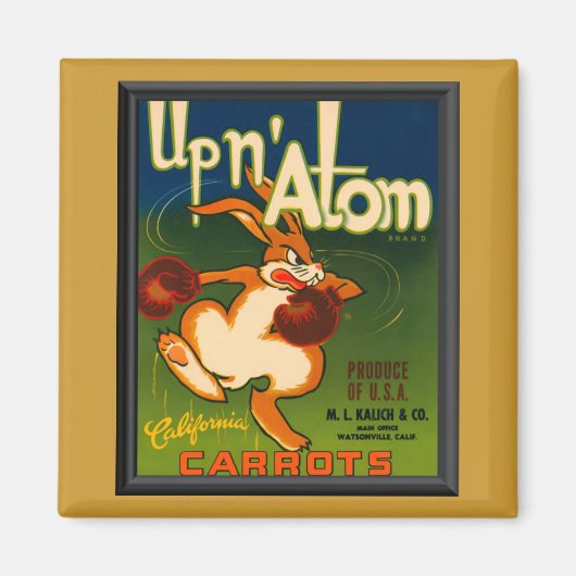 Vintage Ad Carrots Magnet (Vorne)