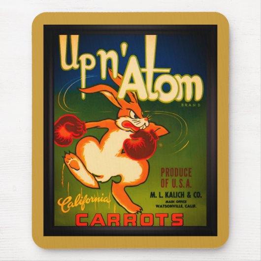 Vintage Ad Carrots Mousepad (Vorne)