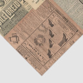 Vintage Ad Collage Tissue Paper Seidenpapier (Detail)