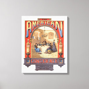 Vintage Ad for Coburn, Lang & Company Ginger Ale. Leinwanddruck