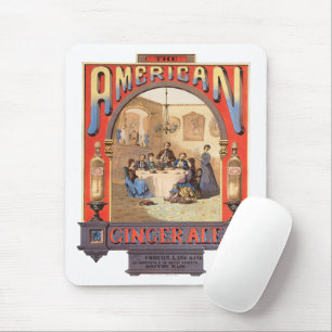 Vintage Ad for Coburn, Lang & Company Ginger Ale. Mousepad