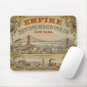 Vintage Ad for Empire Nähmaschine Co., New York Mousepad