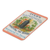Vintage Ad für Ayer's Sarsaparilla. Magnet (Linke Seite)