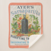 Vintage Ad für Ayer's Sarsaparilla. Sherpadecke (Vorderseite)