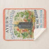 Vintage Ad für Ayer's Sarsaparilla. Sherpadecke (Vorderseite (Horizontal))