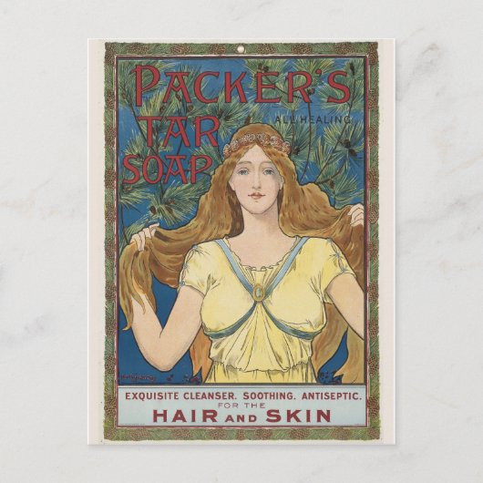 Vintage Ad Grafik Postkarte (Vorderseite)