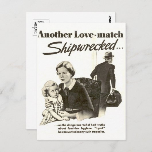 Vintage Ad Graphic Postcard Postkarte (Vorne/Hinten)