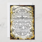 Vintage Ad Modern Typografy Wedding Einladung (Rückseite)