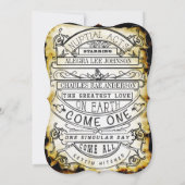 Vintage Ad Modern Typografy Wedding Einladung (Rückseite)