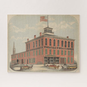 Vintage Ad of August Baetzhold, Wines & Liquors Puzzle