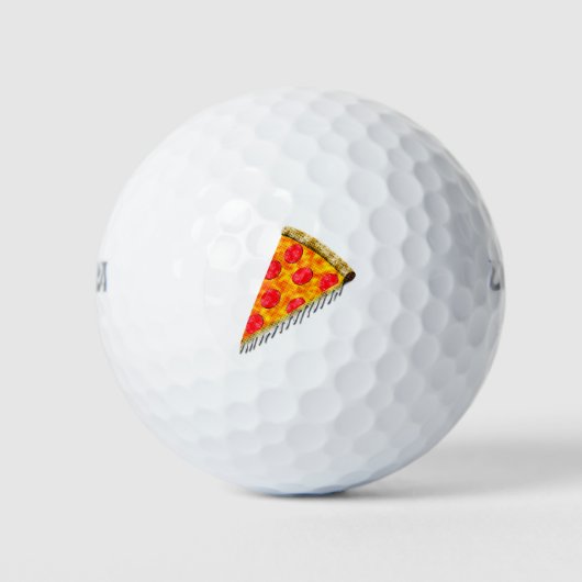 Vintage Ad Pizza Slice Golfball (Vorderseite)