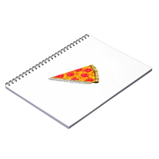 Vintage Ad Pizza Slice Notizblock (Linke Seite)