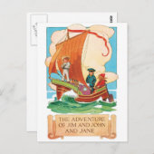 Vintage Ad Postcard - Jim, John & Jane Postkarte (Vorne/Hinten)