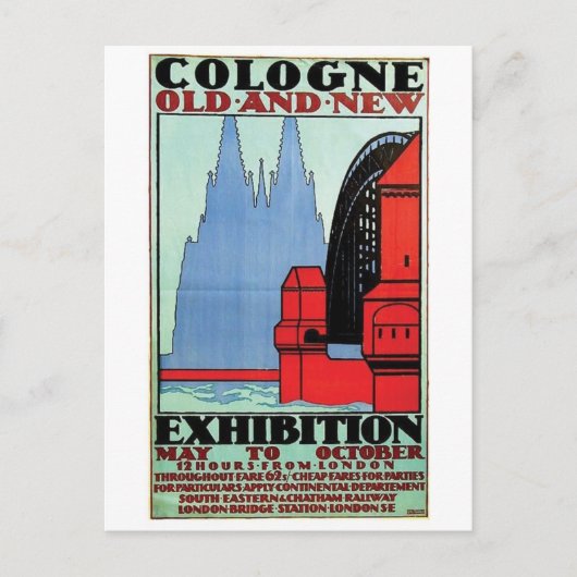 Vintage Ad Poster Postcard Postkarte (Vorderseite)