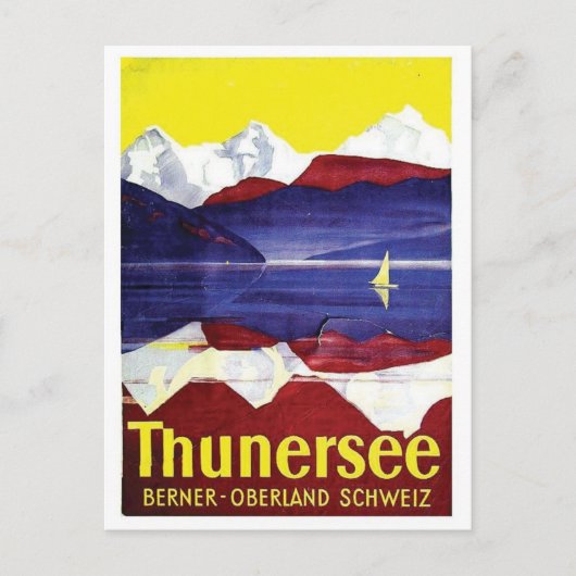 Vintage Ad Poster Postkarte (Vorderseite)