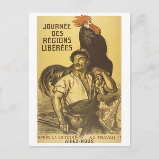 Vintage Ad Poster Postkarte (Vorderseite)