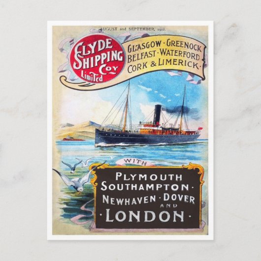 Vintage Ad Poster Postkarte (Vorderseite)