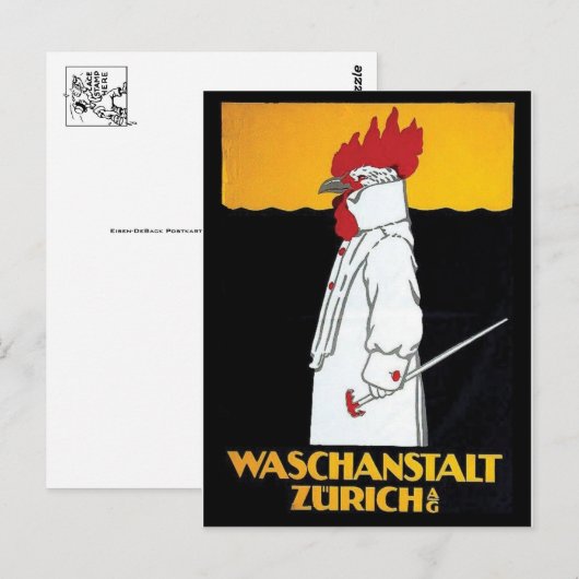 Vintage Ad Poster Postkarte (Vorne/Hinten)