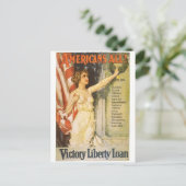 Vintage Ad Poster Postkarte (Stehend Vorderseite)