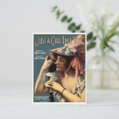 Vintage Ad Poster Postkarte (Stehend Vorderseite)