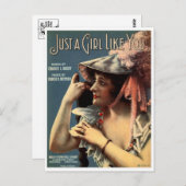 Vintage Ad Poster Postkarte (Vorne/Hinten)